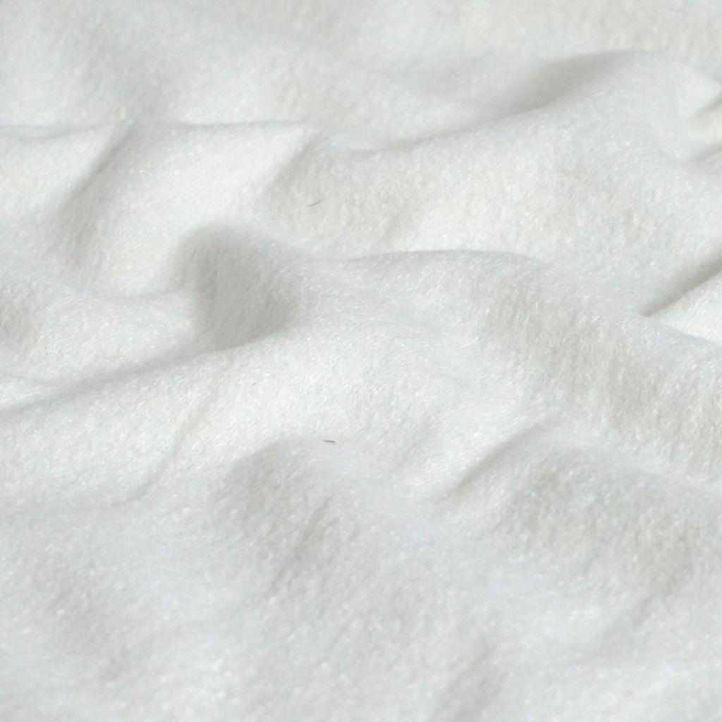 Viskose Wolle Mix gewalkt ecru wollweiß